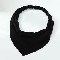 New Solid Color Chiffon Triangle Scarf Headband Simple Elastic Band Headscarf Headwear main image 3