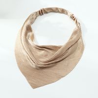 Nouveau Bandeau Foulard Triangle En Mousseline De Soie De Couleur Unie Bandeau Simple Foulard Bandeau Élastique main image 5