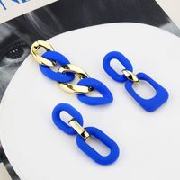 Klein Blue Earrings Korean Version Of Geometric Pendant Earrings main image 5
