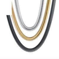 Einfacher Stil Rostfreier Stahl Überzug 18 Karat Vergoldet Unisex Halskette sku image 3