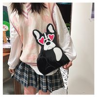Foreign Trade On The New Puppy Bag Winter New Chain Messenger Shoulder Bag sku image 3