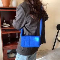 2021 Autumn And Winter New Style One-shoulder Messenger Bag Wide Shoulder Strap Small Square Bag sku image 2