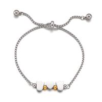 New Product Fashion Jewelry Stainless Steel Adjustable Bracelet Wholesale sku image 2