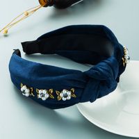 Nouveau Bandeau De Perles Simple En Flanelle De Couleur Pure Pour L&#39;automne Et L&#39;hiver Européens Et Américains sku image 3
