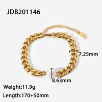 Fashion Geometric Plating Gold Plated Bracelets sku image 1