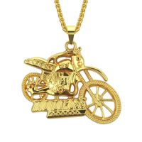 Fashion Personality Punk Locomotive Pendant Alloy Necklace sku image 1