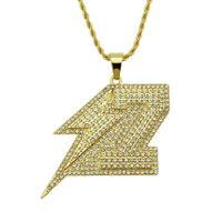 Fashion Diamond Lightning Pendant Necklace Alloy Necklace Wholesale sku image 2