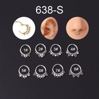 Ethnic Style Geometric Stainless Steel Plating Nose Ring sku image 1