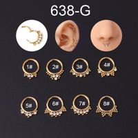 Ethnic Style Geometric Stainless Steel Plating Nose Ring sku image 3