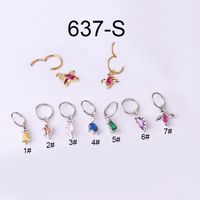 Ear Cartilage Rings & Studs Fashion Animal 316 Stainless Steel  Copper Plating sku image 1
