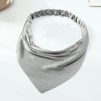 New Solid Color Chiffon Triangle Scarf Headband Simple Elastic Band Headscarf Headwear sku image 6