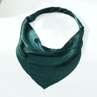 New Solid Color Chiffon Triangle Scarf Headband Simple Elastic Band Headscarf Headwear sku image 7