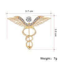 European And American Angel Wings Brooch Creative Alloy Diamond Clothing Accessories Corsage main image 3