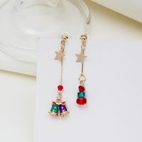 New Christmas Series Tassel Metal Boots Old Man Pendant Christmas Earrings main image 4