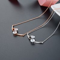 Fresh Creative Zircon Pendant Korean Fashion Clavicle Chain Necklace main image 4