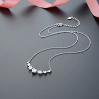 S925 Sterling Silver Female Fashion Diamond Clavicle Zircon Pendant Necklace main image 1