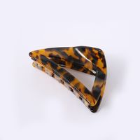 Korean Leopard Print Acetate Hairpin Girl's Back Head Plate Hair Shark Clip Wholesale main image 6