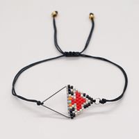 Ethnic Style Beads Hand-woven Triangle Geometry Bracelet main image 3