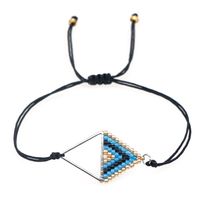 Ethnic Style Beads Hand-woven Triangle Geometry Bracelet main image 2