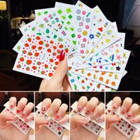 Children's Nail Stickers Baby Nail Stickers Cartoon Fruit Animal Waterproof Sticker Painting main image 2