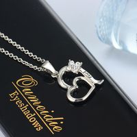 Elegant Personality Butterfly Diamond Valentine's Day Pendant Necklace main image 4