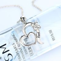 Elegant Personality Butterfly Diamond Valentine's Day Pendant Necklace main image 5