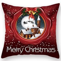 Fashion Peach Skin Christmas Pillowcase sku image 8