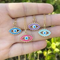 Stainless Steel 18K Gold Plated Stoving Varnish Eye main image 2