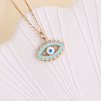 Stainless Steel 18K Gold Plated Stoving Varnish Eye main image 4
