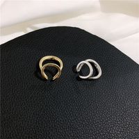 Korean Simple Without Piercing Ear Buckle Double Ring Ear Clip Ear Bone Clip main image 4