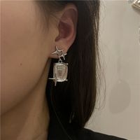 Design Meteor Crystal Star Gems Earrings Wholesale main image 3