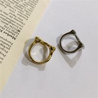 New Non-pierced Double-ring Metal Personality Ear Buckle Ear Clip main image 3