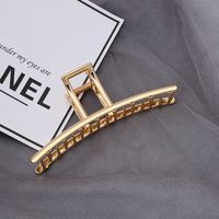 European And American Simple One-line Large Catch Clip Korean Back Of The Head Hairpin main image 3