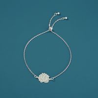 New Fashion Simple Metal Lotus Bracelet Anklet Creative Luminous Accessories Wholesale main image 8