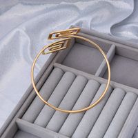 Fashion Geometric Square Spiral Arm Ring Simple Temperament Jewelry main image 3