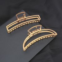 Fashion Simple Geometric Crescent Grasping Clip Rectangular Large Hairpin Wholesale main image 1