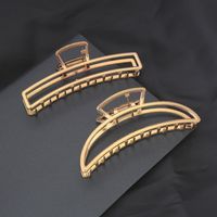 Fashion Simple Geometric Crescent Grasping Clip Rectangular Large Hairpin Wholesale main image 2