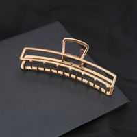 Fashion Simple Geometric Crescent Grasping Clip Rectangular Large Hairpin Wholesale main image 4