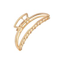 Fashion Simple Geometric Crescent Grasping Clip Rectangular Large Hairpin Wholesale main image 6