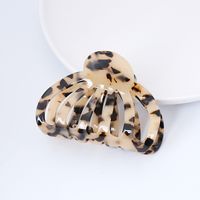 Retro Style European And American Hair Clip Shell Hollow Acetate Large Grab Clip main image 3