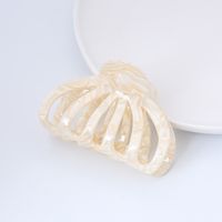Retro Style European And American Hair Clip Shell Hollow Acetate Large Grab Clip main image 4