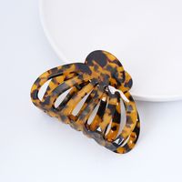 Retro Style European And American Hair Clip Shell Hollow Acetate Large Grab Clip main image 5