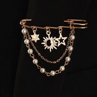 Fashion Paper Clip Butterfly Five-pointed Star Tassel Suit Corsage Female Accessories main image 1