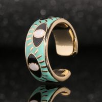 European And American Fashion Evil Eye Copper Ring Wholesale main image 3