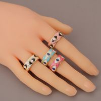European And American Fashion Evil Eye Copper Ring Wholesale main image 5