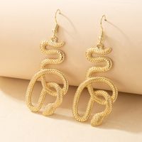 European And American Exaggerated Snake-shaped Earrings main image 6