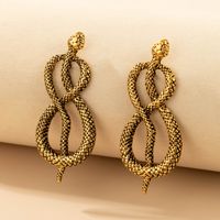 European And American Exaggerated Snake-shaped Earrings sku image 7
