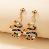 European And American Exaggerated Snake-shaped Earrings sku image 8