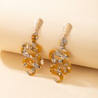 European And American Exaggerated Snake-shaped Earrings sku image 18