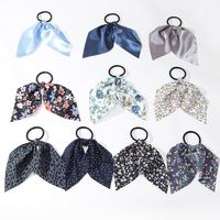 Simple Hair Accessories Floral Bows Head Rope Hair Scrunchies main image 1